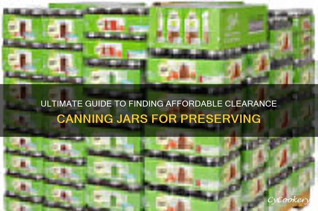 clearance canning jars