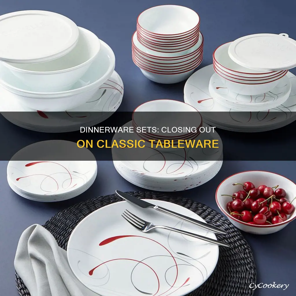 close out dinnerware sets