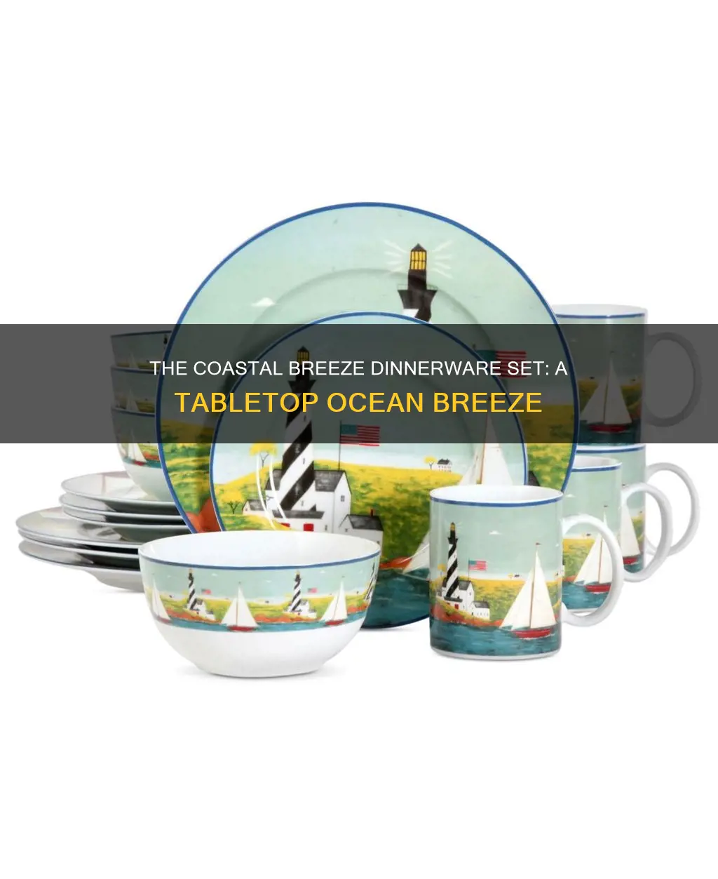 coastal breeze dinnerware set