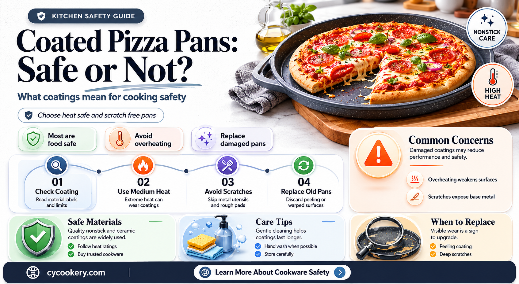 are coated pizza pans dangerous