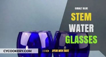 Elegant Cobalt Blue Stem Water Glasses: Elevate Your Table Setting