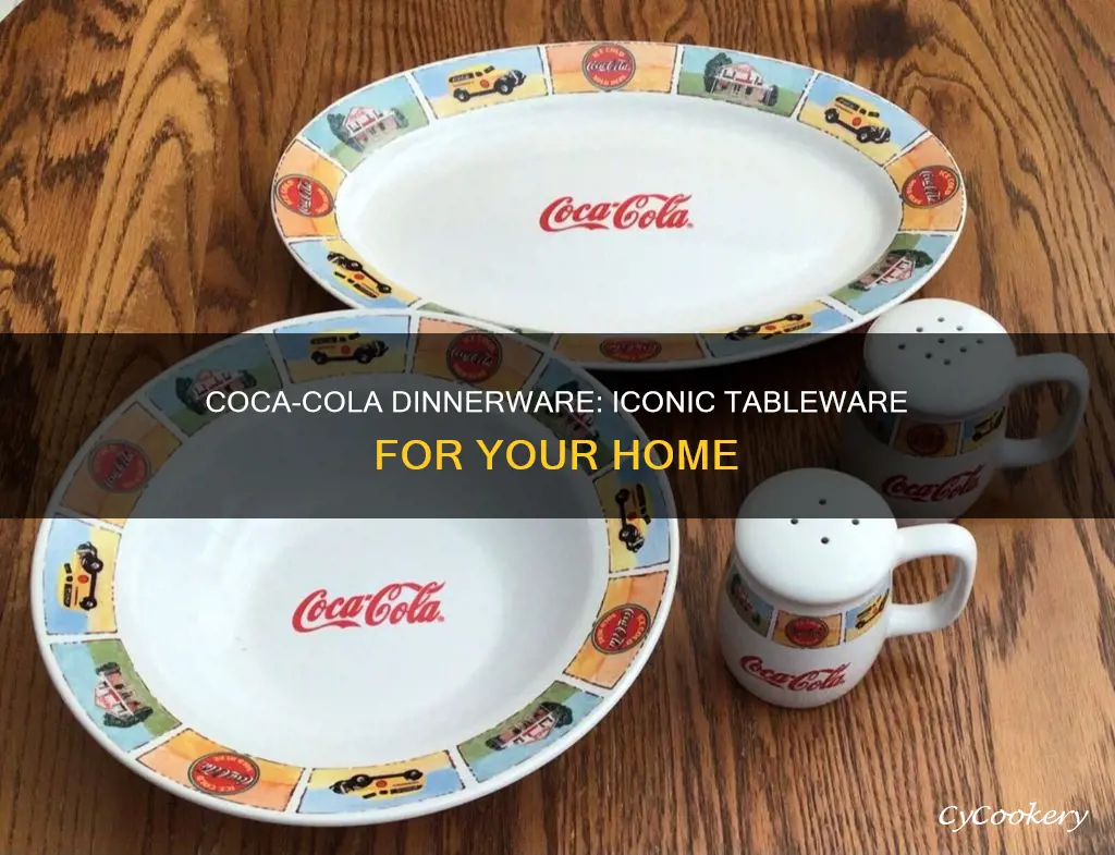 coca cola dinnerware set