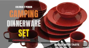 Camping Convenience: The Coleman 2-Person Dinnerware Set