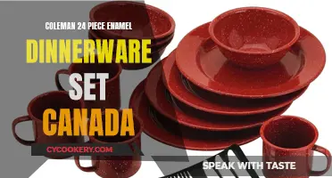 Enamel Dinnerware Elegance: Elevate Your Dining with the Coleman 24-Piece Set