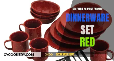 Coleman's Enamel Dinnerware: Red Camping Chic