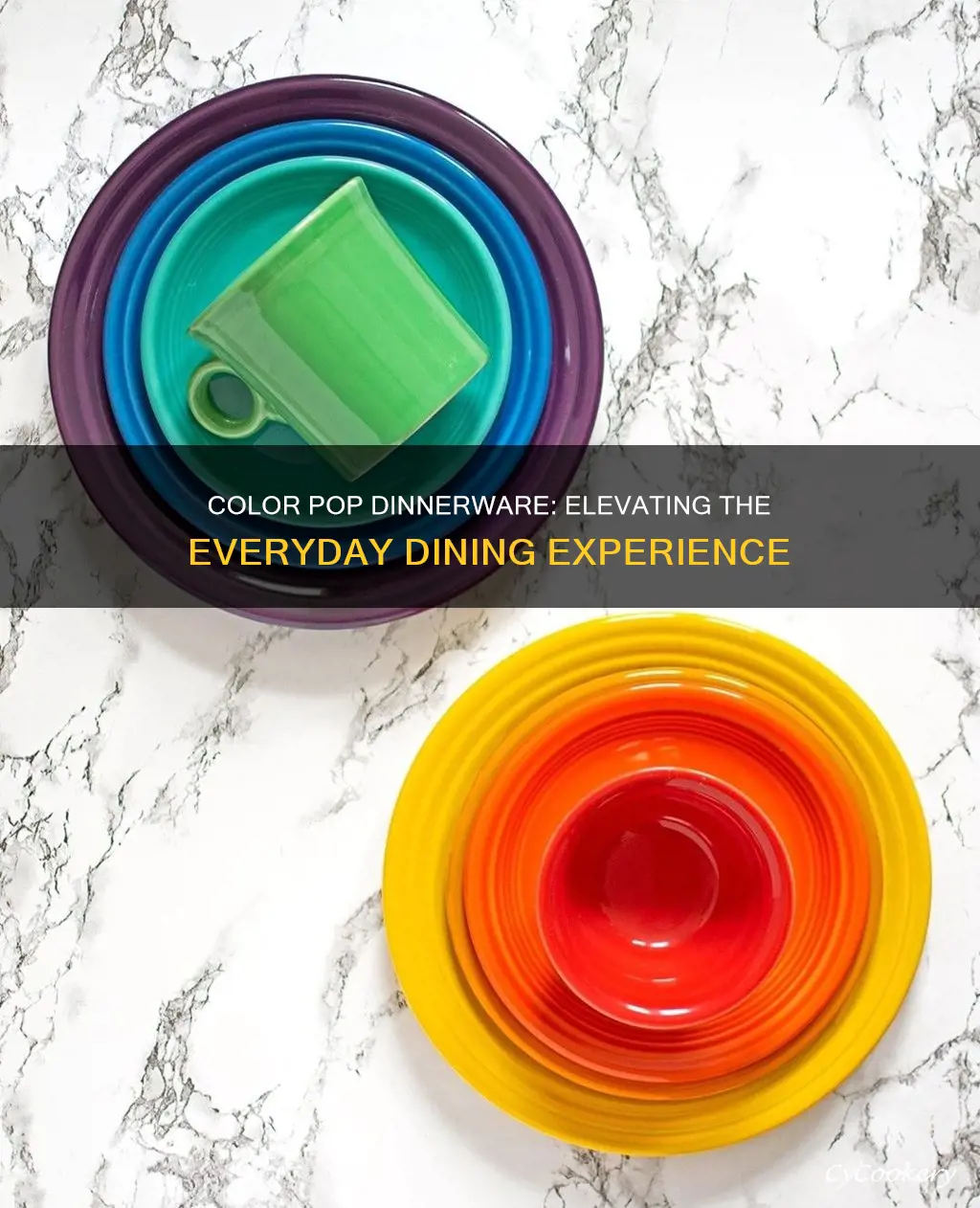 color stack dinnerware set