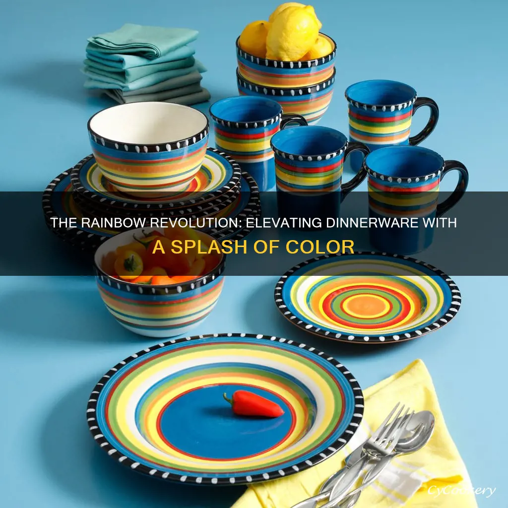 colored dinnerware