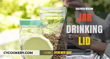 Creative DIY: Stylish Colored Mason Jar Drinking Lids for Summer Fun