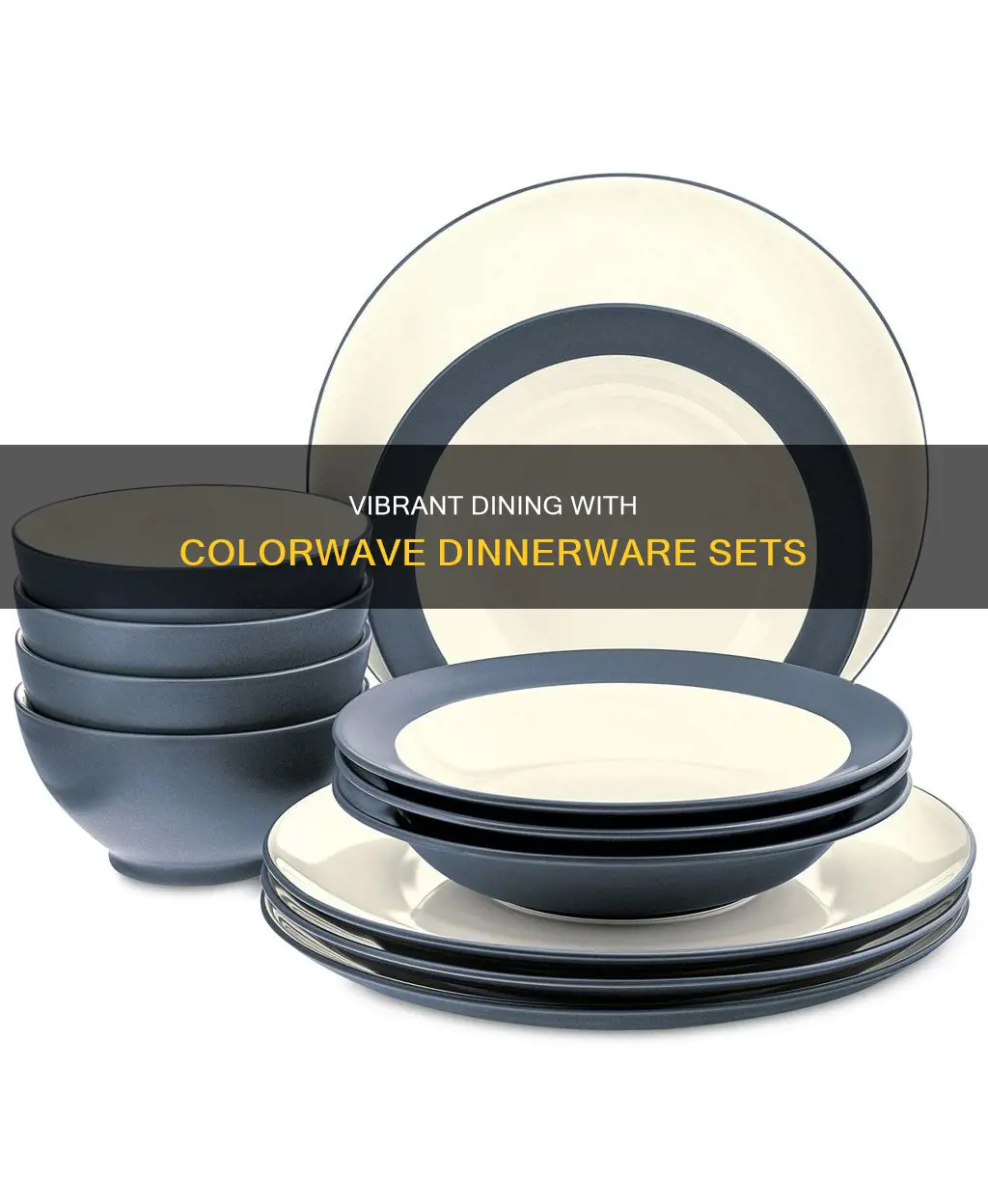 colorwave dinnerware 4 set