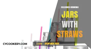 Vibrant Coloured Drinking Jars with Straws: Fun, Eco-Friendly Beverage Choice