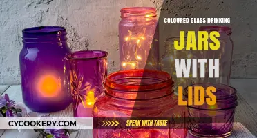 Stylish Coloured Glass Drinking Jars with Lids for Every Occasion