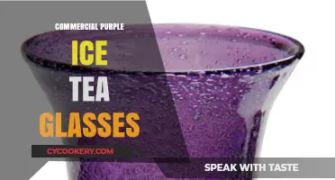 Stylish Commercial Purple Iced Tea Glasses for Modern Beverage Service
