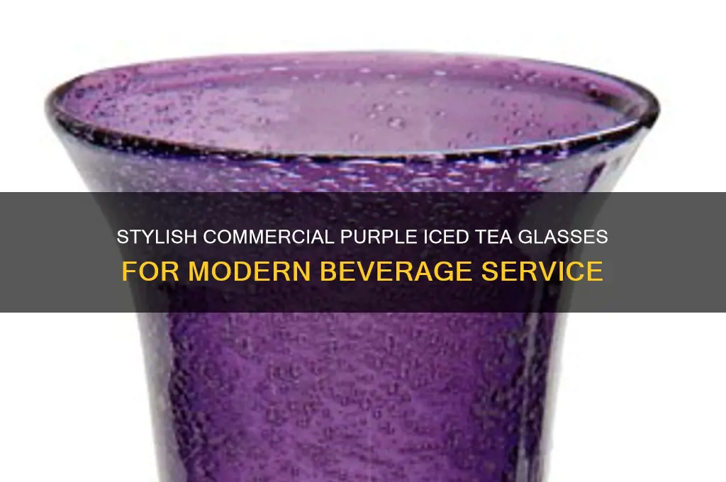 commercial purple ice tea glasses