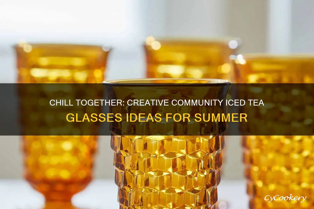 community iced tea glasses