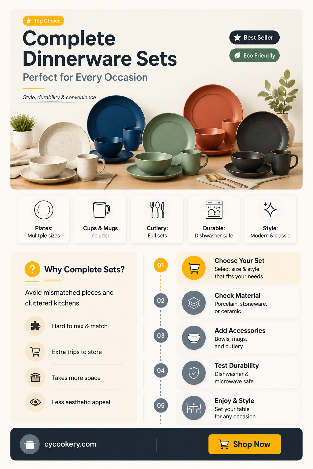 42 pc place setting dinnerware