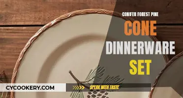 Conifer Forest Charm: Pine Cone Dinnerware Set Brings Nature to the Table