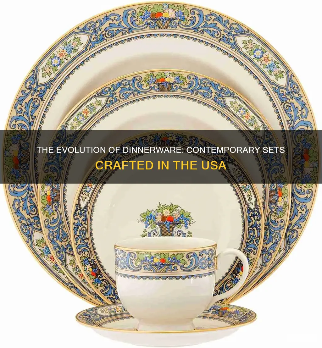 contemperary dinnerware set usa