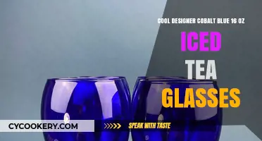 Chic Cobalt Blue 16 oz Iced Tea Glasses: Elevate Your Summer Sips