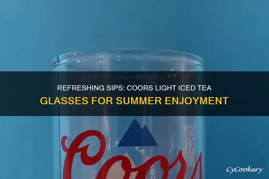 coors light iced tea glasses