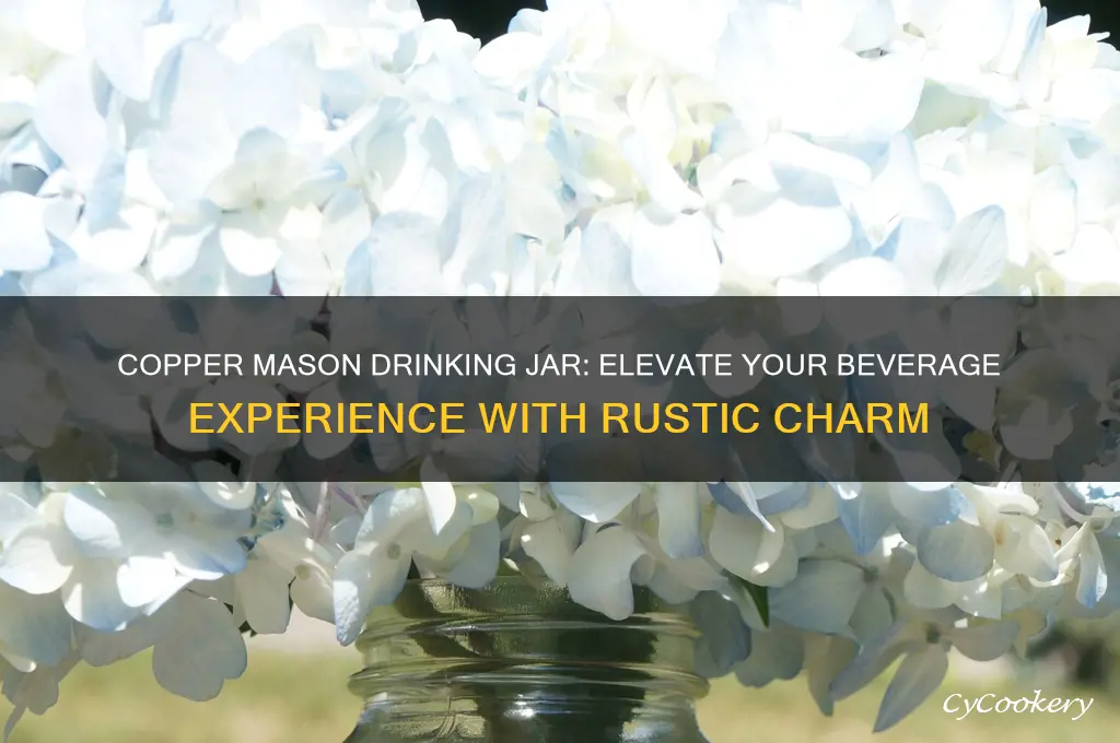 copper mason drinking jar
