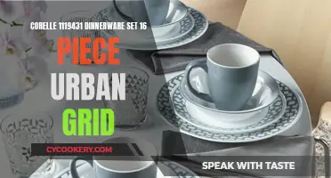 Urban Dining, Corelle Style: The 16-Piece Urban Grid Dinnerware Set