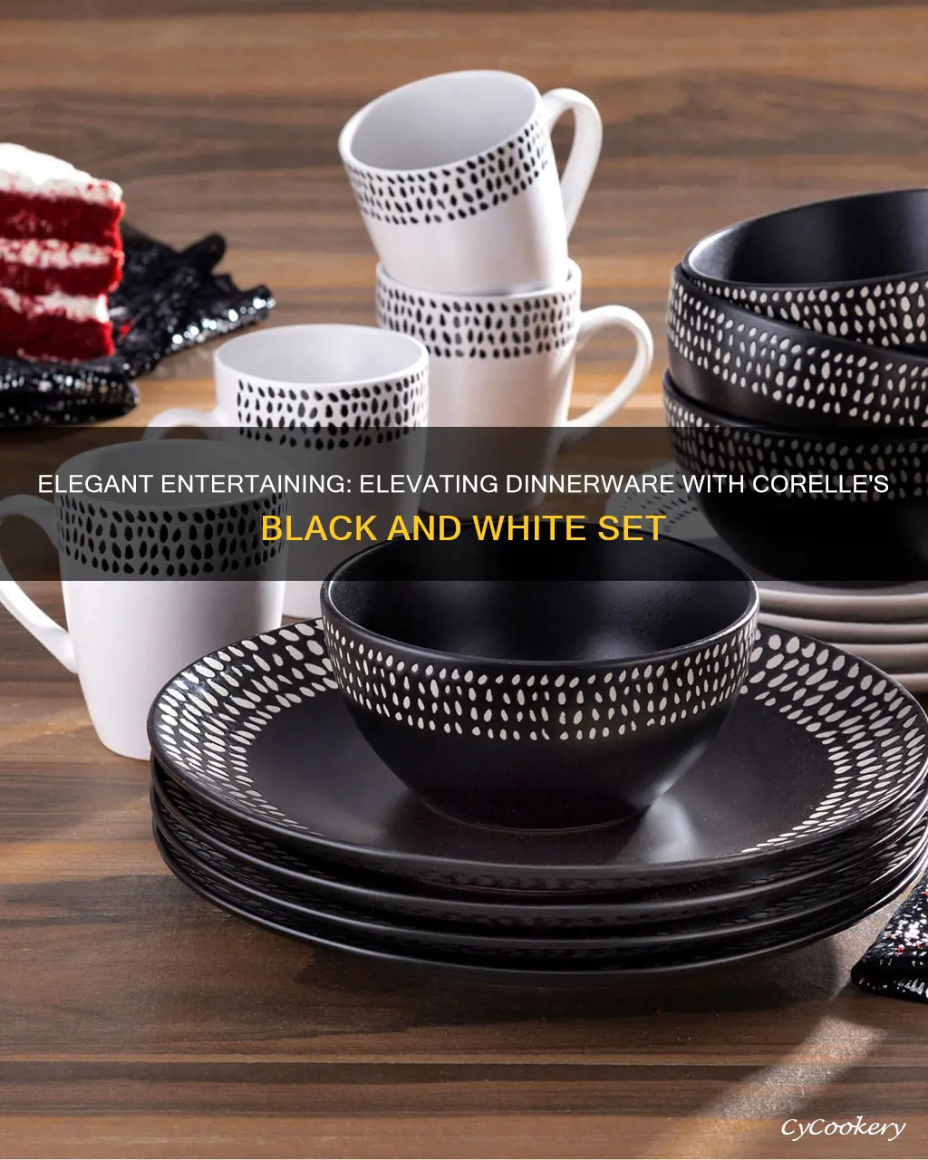 corelle 1131599 livingware black and white 16 piece dinnerware set