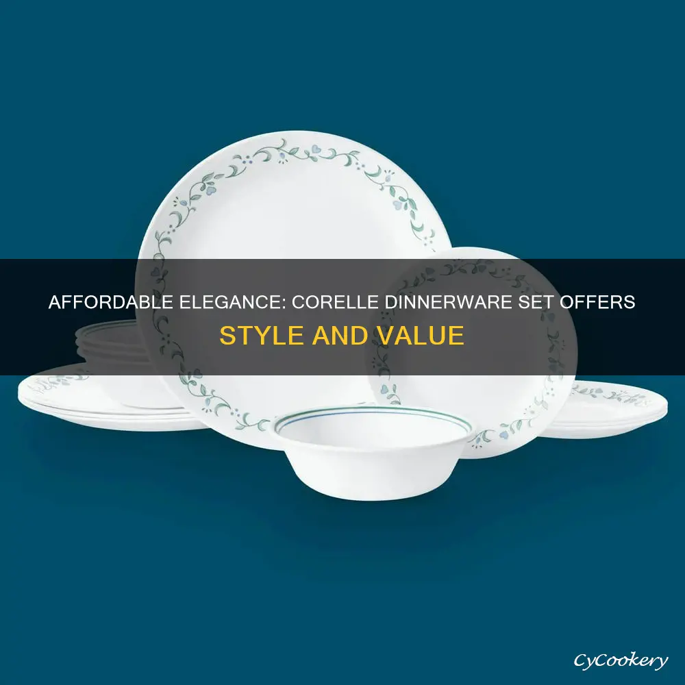 corelle 12 piece dinnerware set price