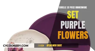 Elegant Entertaining with the Corelle 32-Piece Dinnerware Set: A Purple Flower Affair