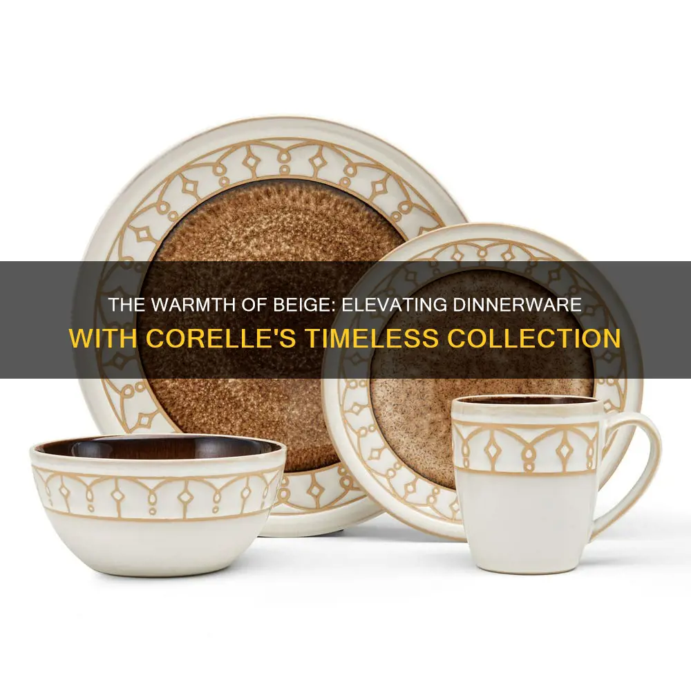 corelle beige dinnerware sets