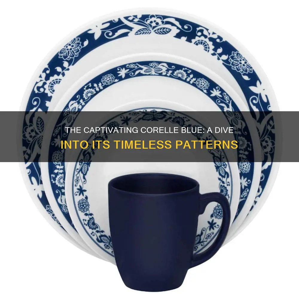 corelle blue patterns