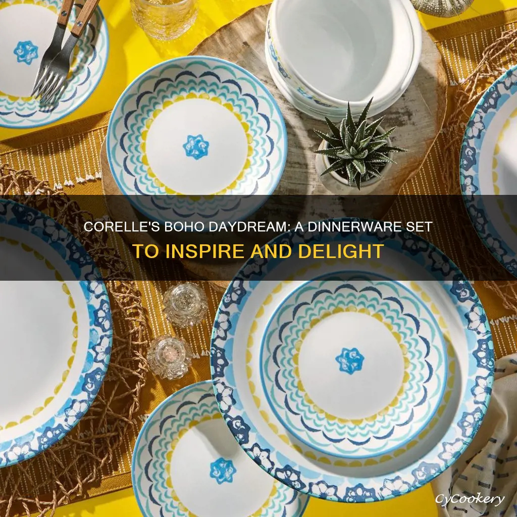 corelle boho daydream dinnerware set