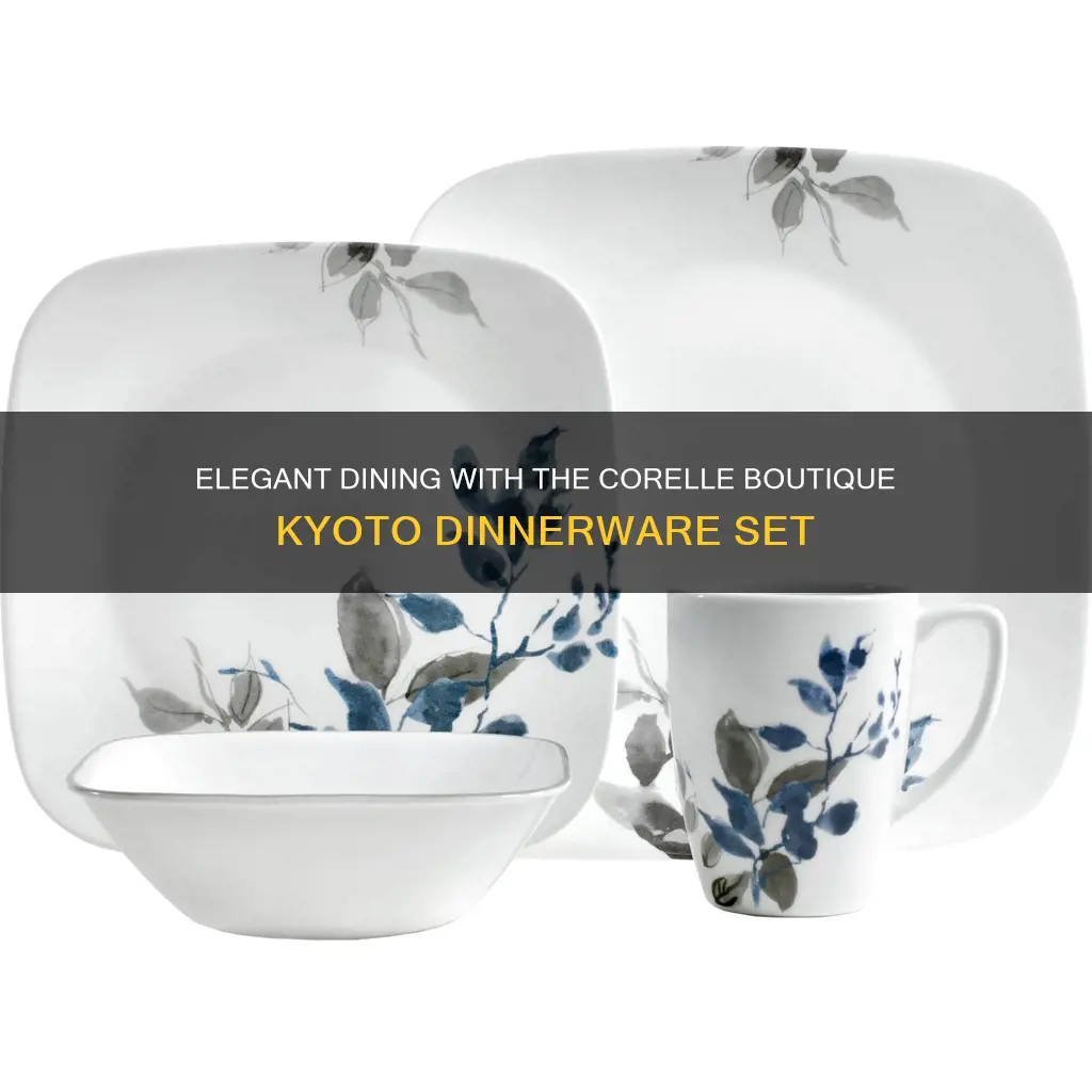 corelle boutique kyoto 16 pc dinnerware set