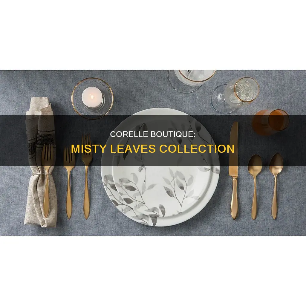 corelle boutique misty leaves