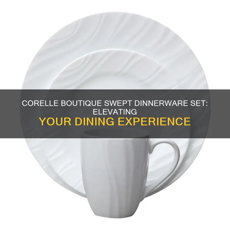 corelle boutique swept 40 pc dinnerware set