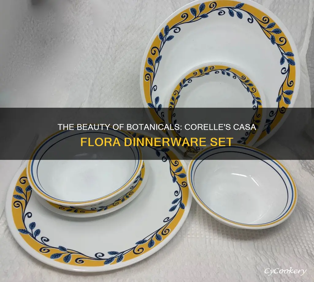 corelle casa flora dinnerware set