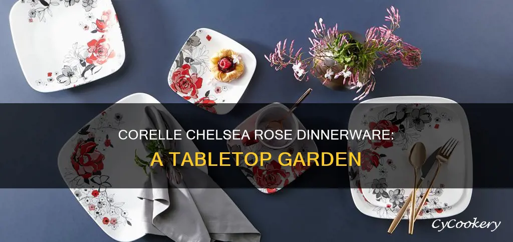 corelle chelsea rose dinnerware set