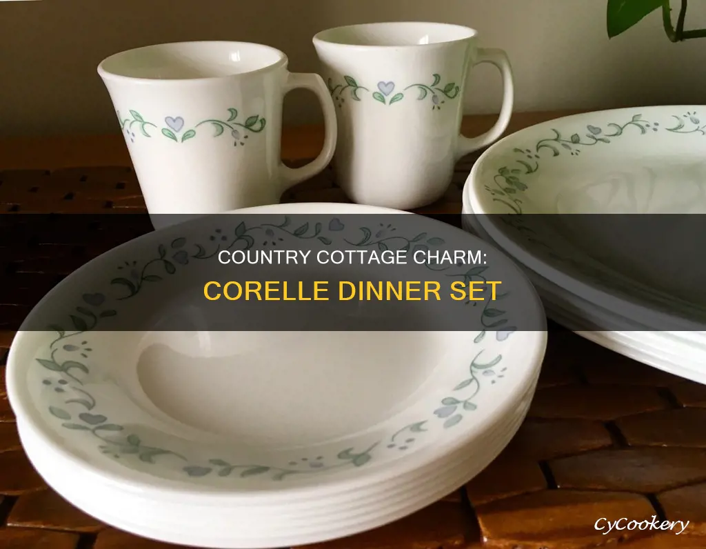 corelle country cottage dinner set