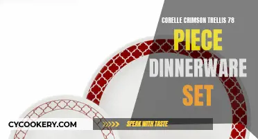 Corelle Crimson Trellis Dinnerware Set for a Colorful Tabletop Experience