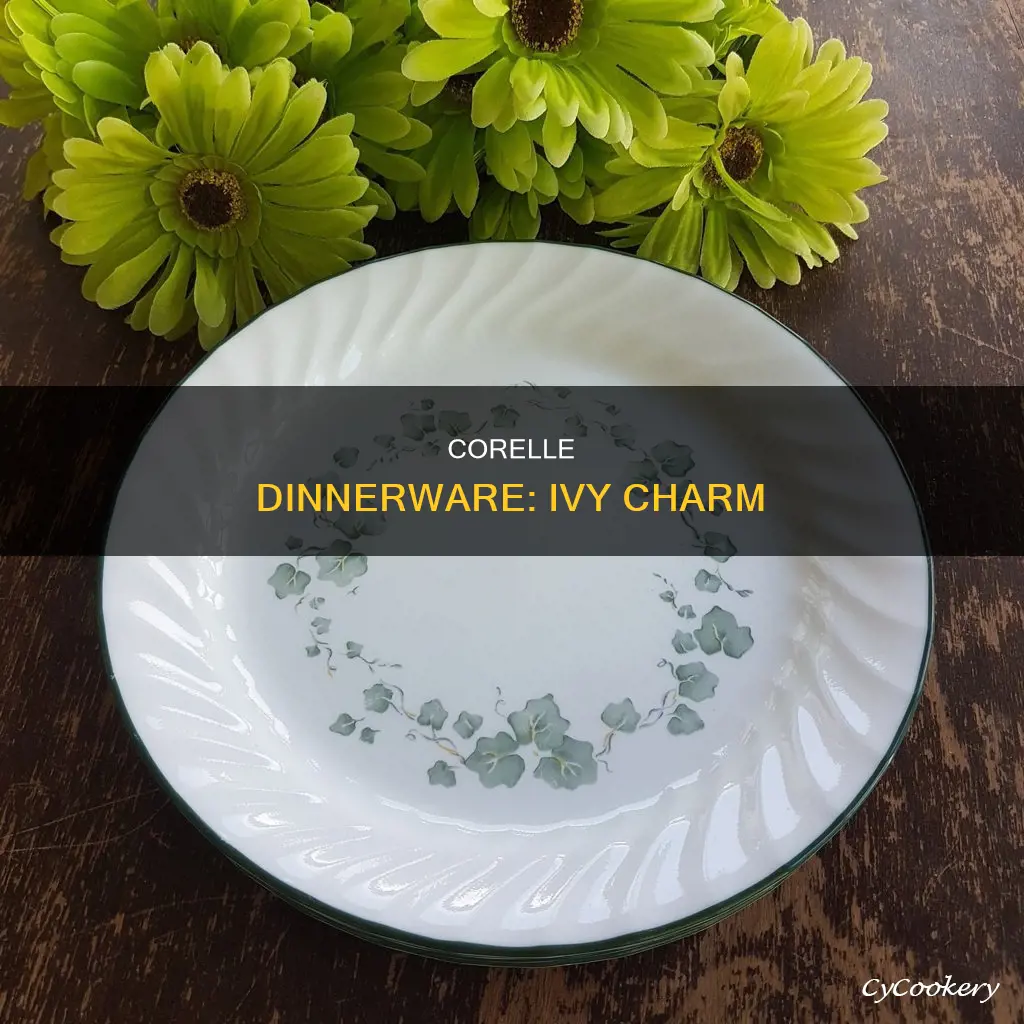 corelle dinnerware ivy pattern