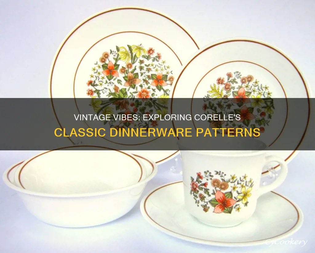 corelle dinnerware old patterns