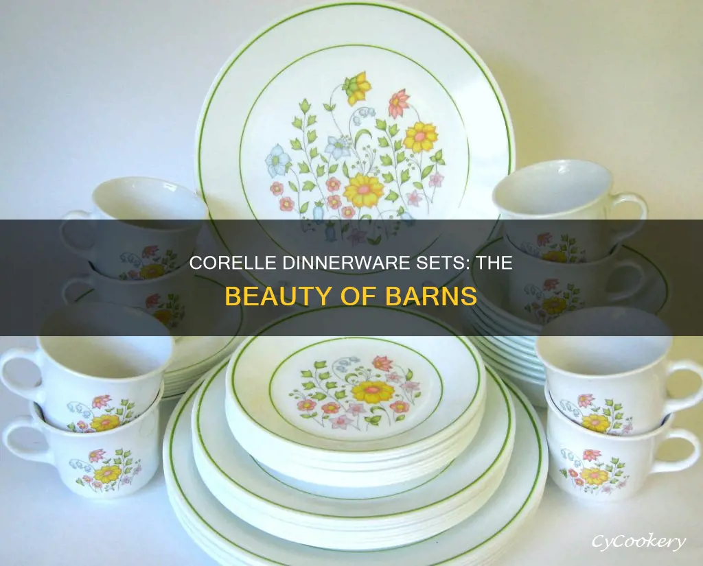 corelle dinnerware set barns