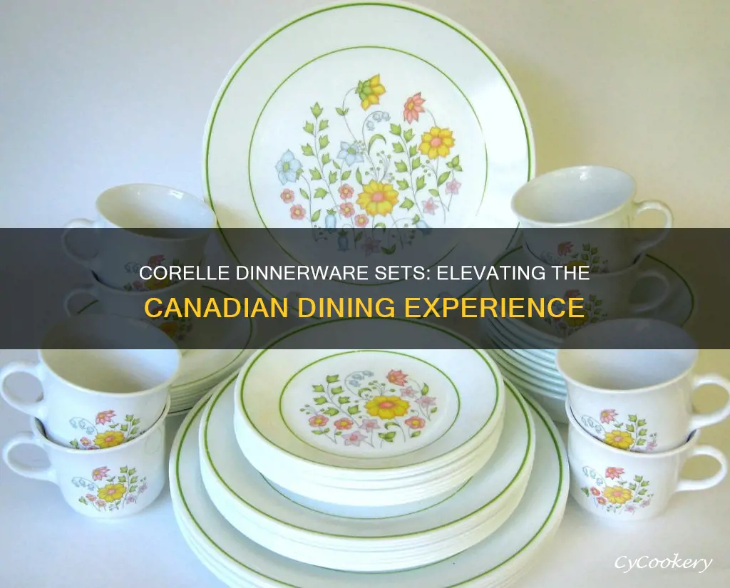 corelle dinnerware sets canada