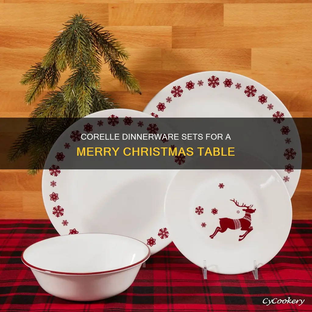 corelle dinnerware sets christmas