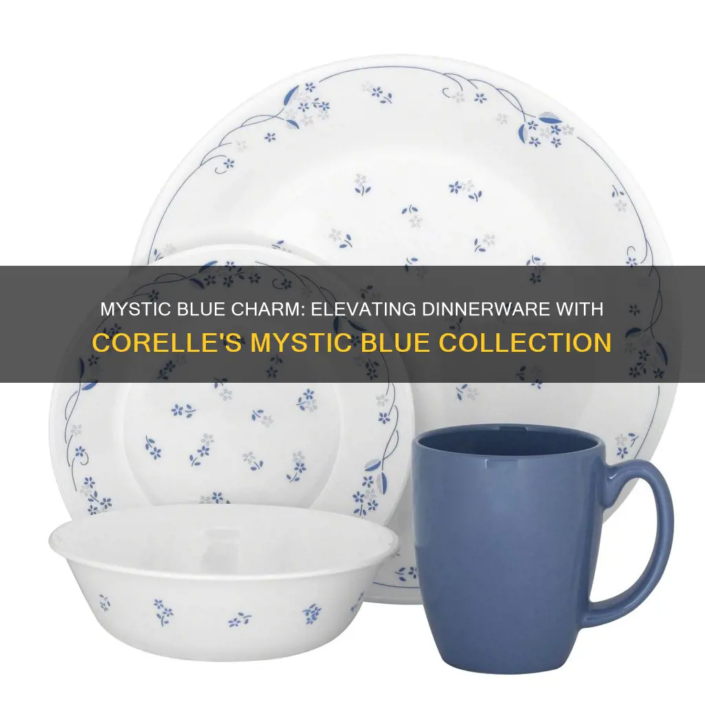 corelle dinnerware sets mystic blue