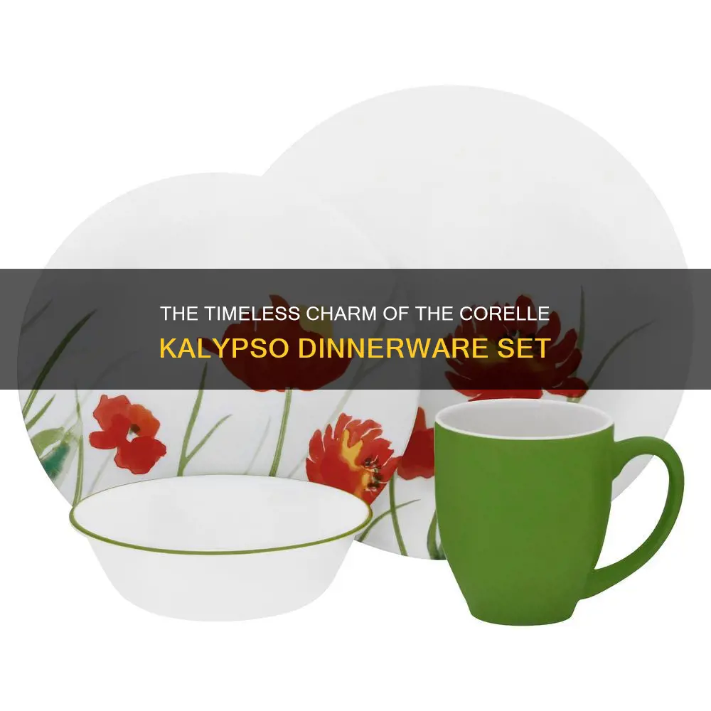 corelle kalypso dinnerware set