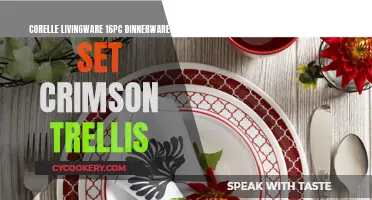 Corelle's Crimson Trellis Dinnerware Set: Elevating Your Dining Experience