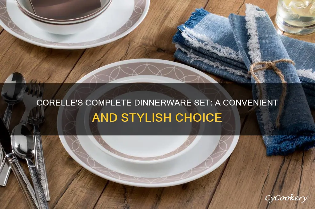 corelle livingware 74 piece dinnerware set with storage lids