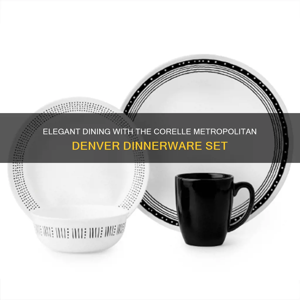 corelle metropolitan denver 16 pc dinnerware set