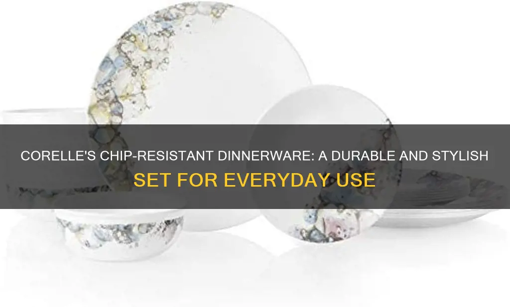 corelle service for 6 chip resistant dinnerware set