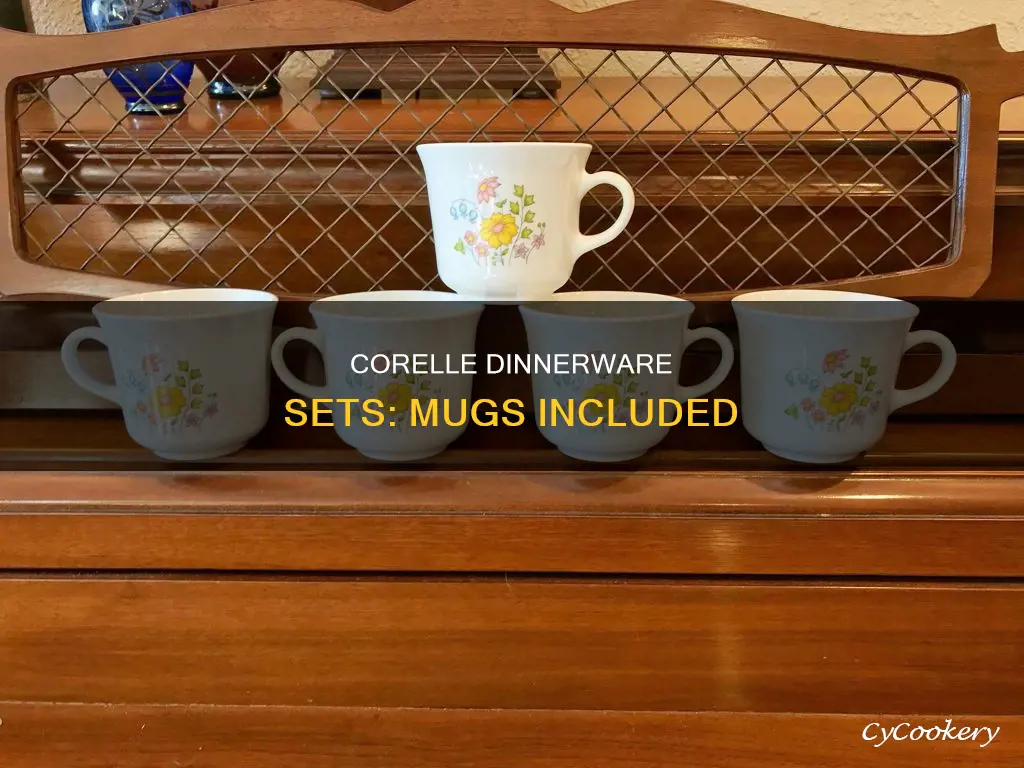 corelle set with mugs